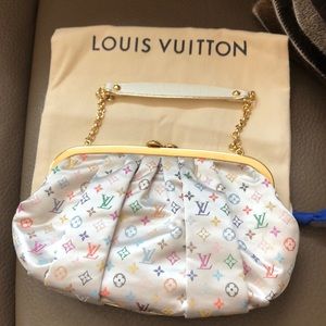 Louis Vuitton Silk Multicolor Clutch
